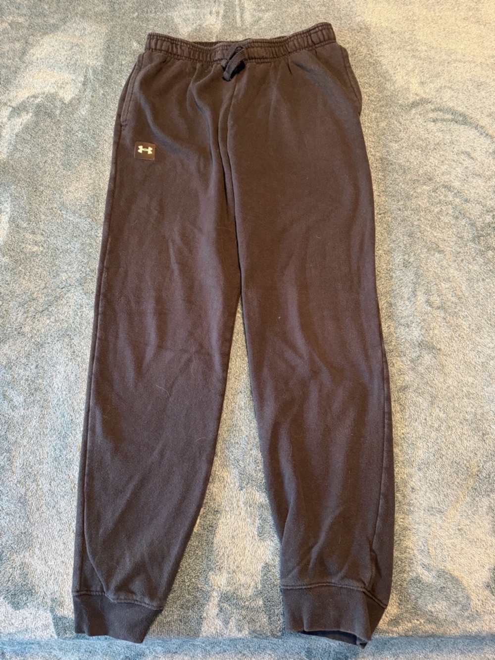Under Armour Kid's Black Jogger Sweatpants Size YXL